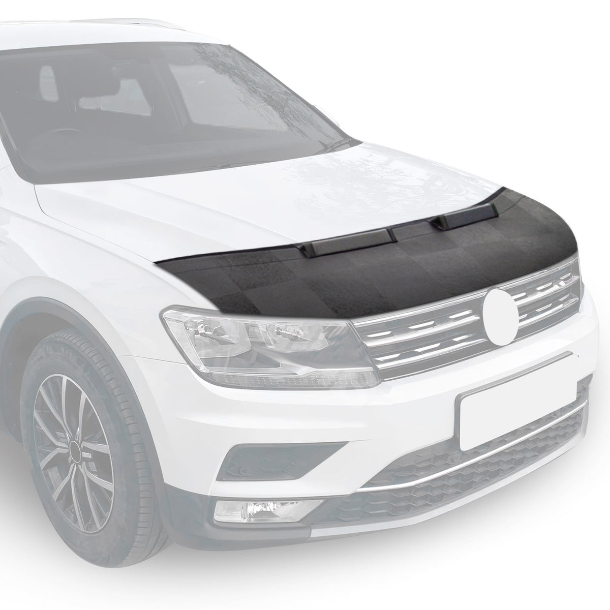 Haubenbra Steinschlagschutz Bonnet Bra für Renault Kadjar 2015-2024 Kariert Halb