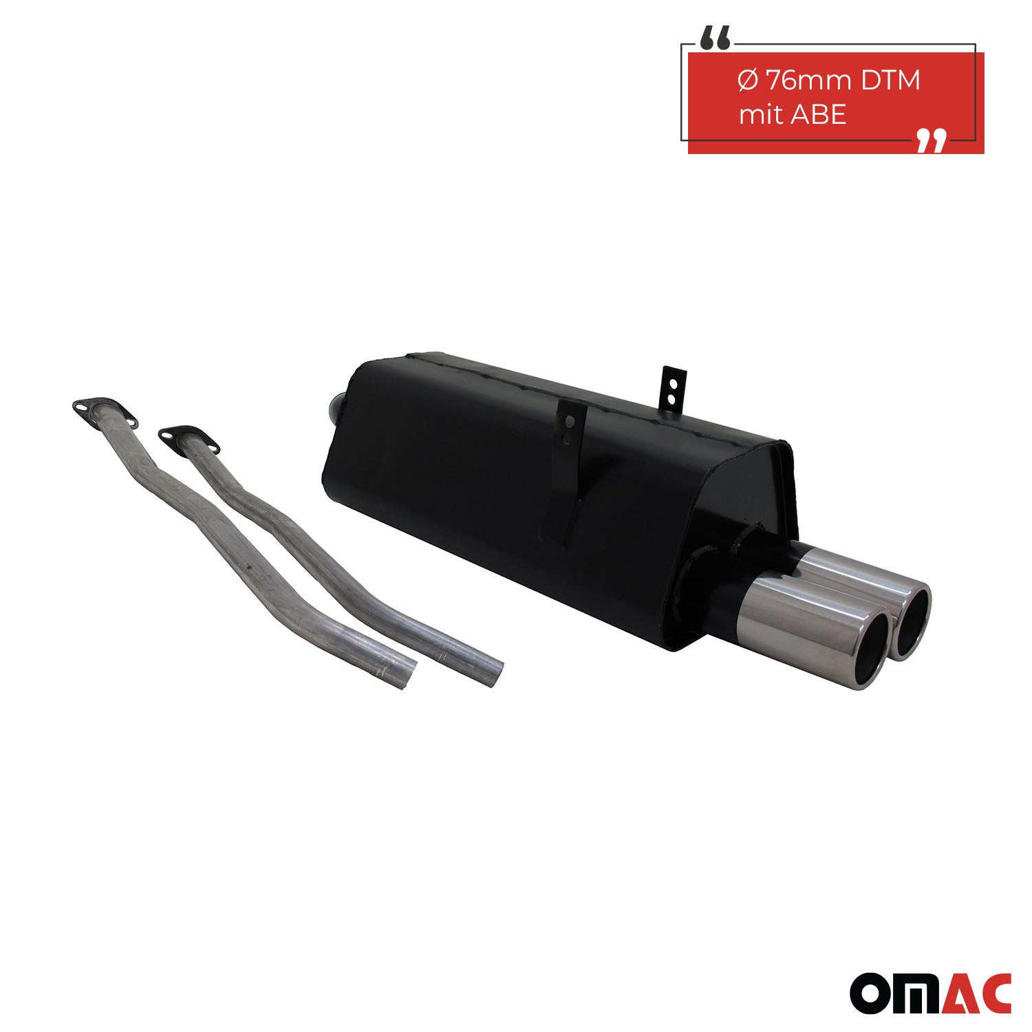 Novus Sportauspuff für BMW 3er E36 325i 2x76mm Endschalldämpfer mit ABE