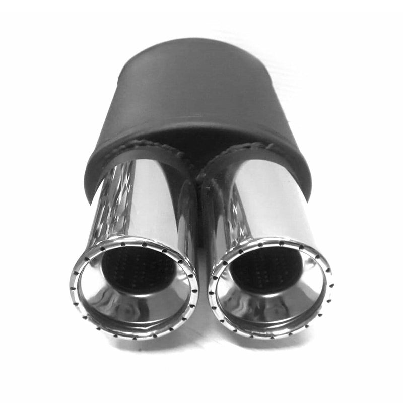 Auspuffanlage Endtopfpuff Rostfrei Endrohr Endstück Chrom Edelstahl 60 mm