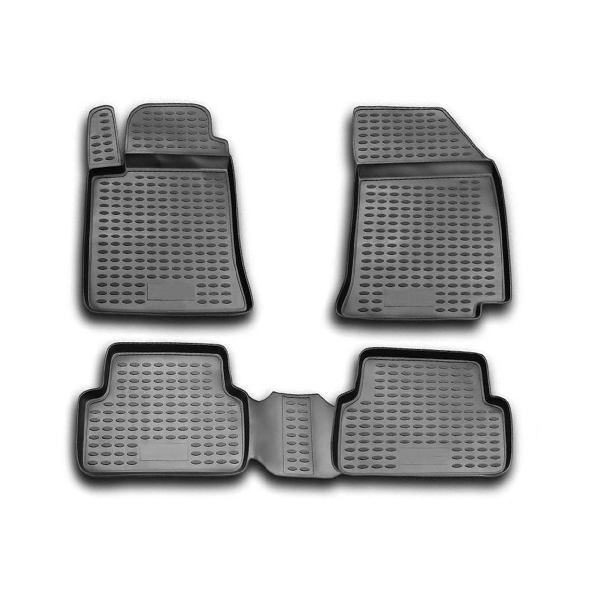 OMAC Gummimatten Fußmatten für Renault Laguna 2001-2007 TPE Automatte Schwarz 4x