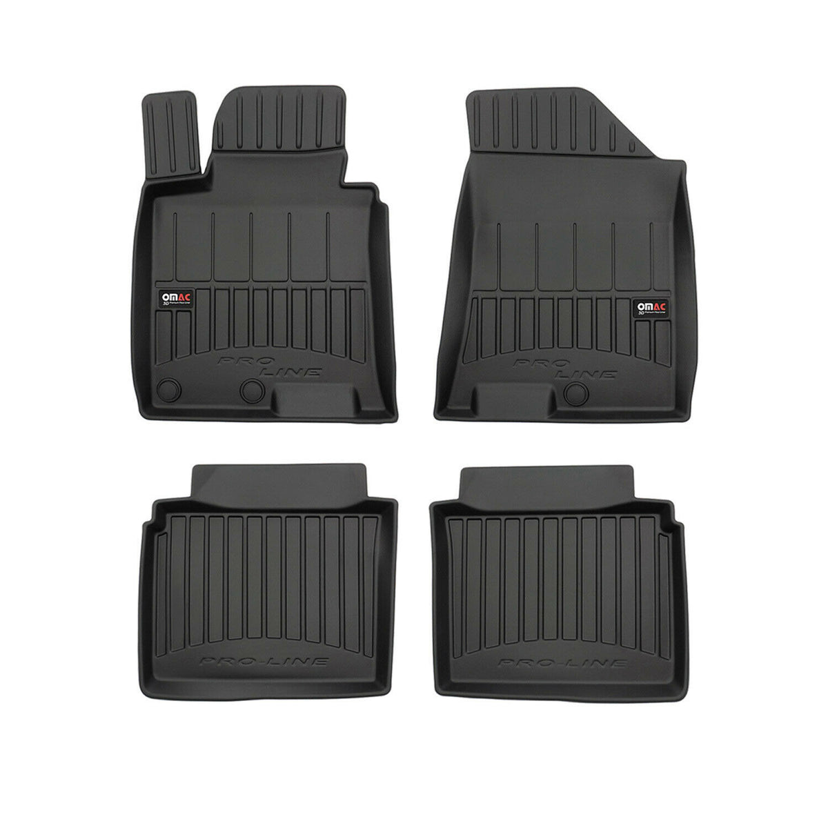 OMAC Gummi Fußmatten für Hyundai i40 2014-2019 Premium TPE Automatten Schwarz 4x