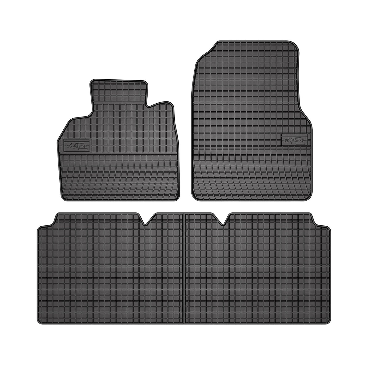 OMAC rubber floor mats for Renault Espace 2002-2014 car mats rubber black 4 pieces