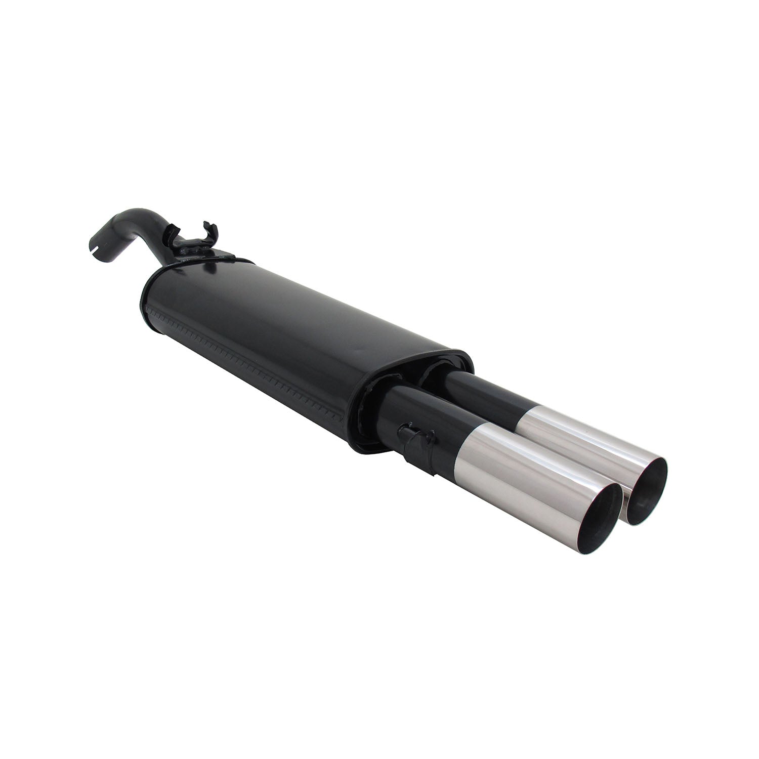 Novus Sportauspuff für VW Golf 2 19E 2x76mm RL-Design Endschalldämpfer mit ABE