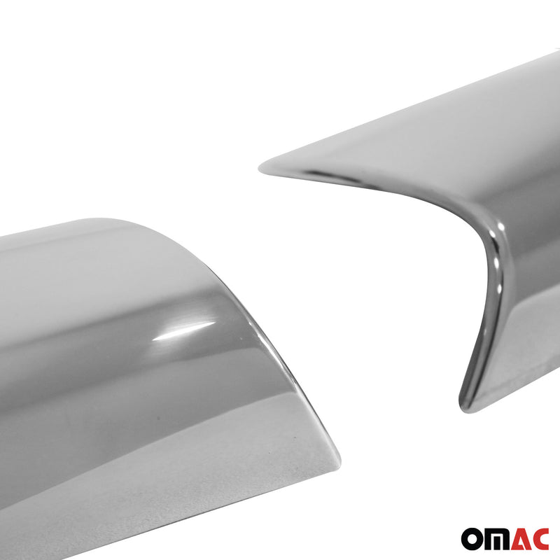 Spiegelkappen Spiegelabdeckung für Hyundai Bayon 2021-2025 Edelstahl Silber 2tlg