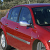 Spiegelkappen Spiegelabdeckung für Renault Fluence 2002-2008 Chrom ABS Silber