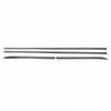 Seitentürleiste Türschutzleiste für Fiat Punto 2012-2018 Chrom Stahl Dunkel 4x