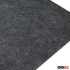 Anti-slip mat car rubber mat floor covering checker plate look 500x200cm black 1x
