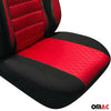 Sitzbezüge Schonbezüge für Fiat Doblo 2000-2010 Schwarz Rot 2 Sitz Vorne Satz