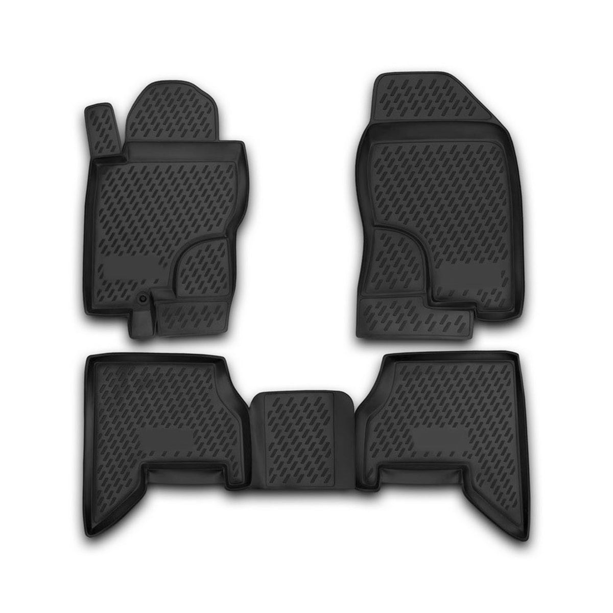 OMAC rubber floor mats for Nissan Pathfinder R51 2004-2013 TPE black 4x