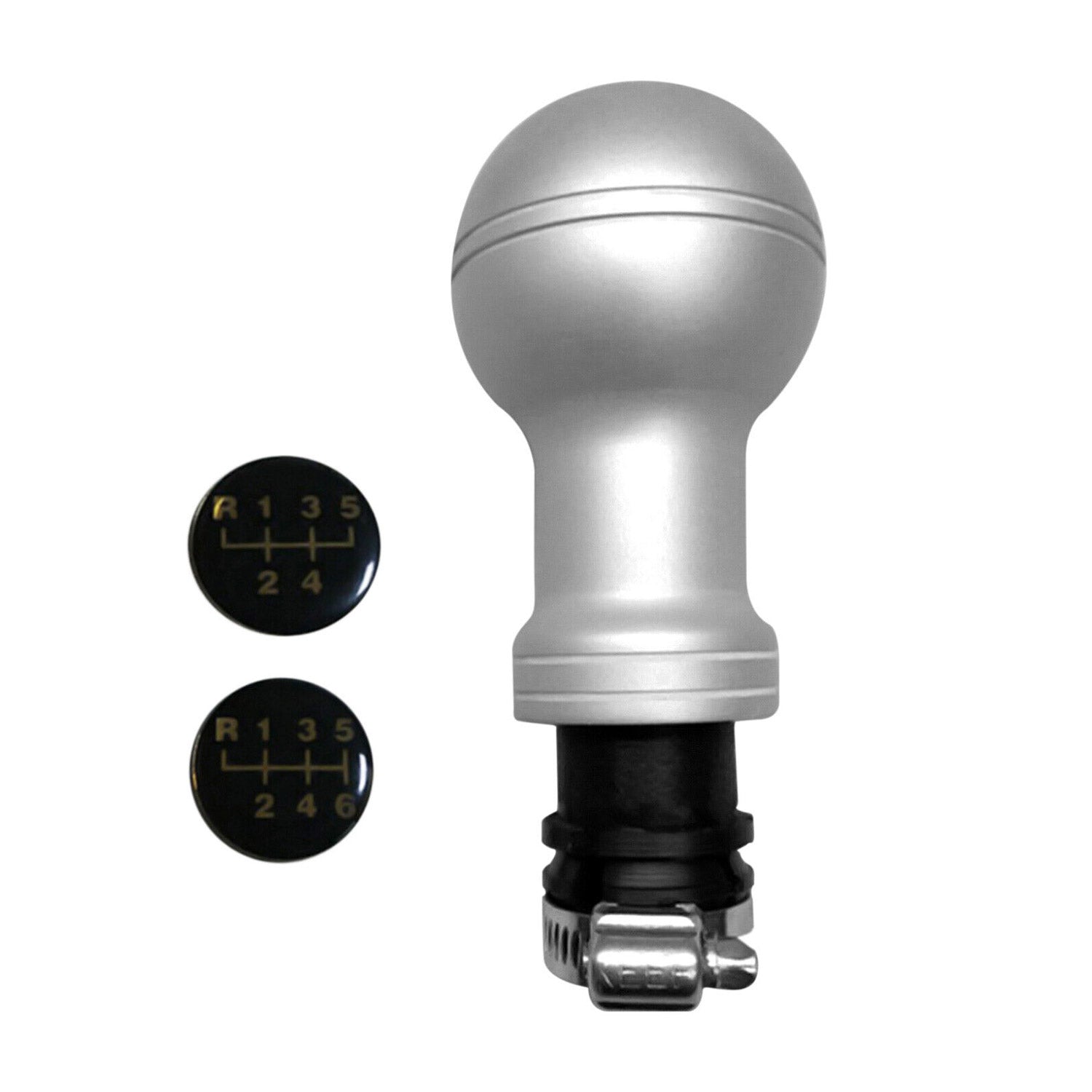 Schaltknauf Schaltknopf für VW Golf 1983-1992 Manuelle Aluminium Silber