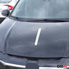 Motorhaube Chromleiste Frontleiste für Fiat 500 2007-2024 Edelstahl Silber 1x