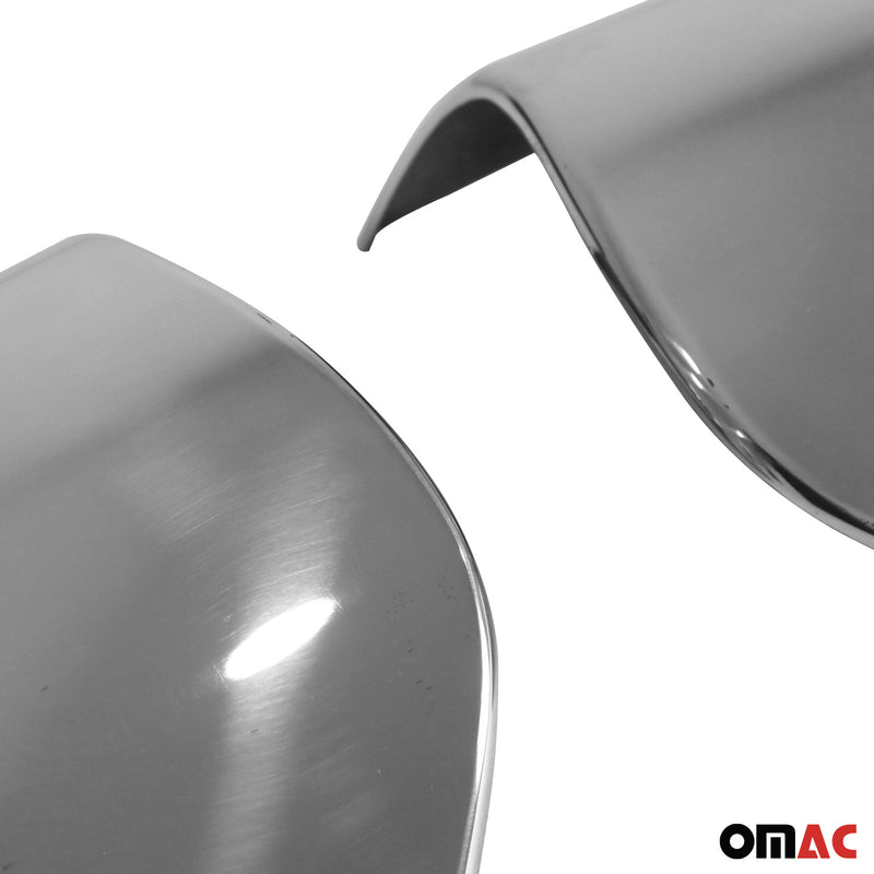 Spiegelkappen Spiegelabdeckung für Hyundai Bayon 2021-2025 Edelstahl Silber 2tlg