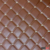 Upholstery fabric faux leather upholstery car fabric quilted car upholstery fabric brown