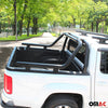 Überrollbügel Rollbar für Toyota Hilux 2006-2024 Gefärbten Stahl Ø60 Schwarz