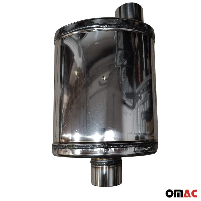 Auspuffblende Endrohr Edelstahl Universal Exhaust 135x220 mm 250 mm ø60 mm