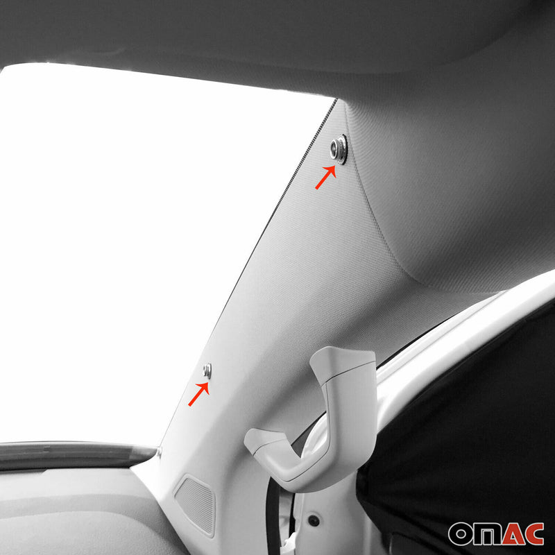 Frontscheibe Gardinen Maß Vorhänge für VW Caddy 2003-2015 Schwarz 3tlg