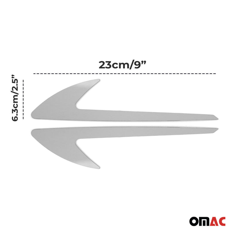 Seitentürleiste Türleisten Seitendekor für Opel Corsa D 2006-2014 Chrom Stahl 2x