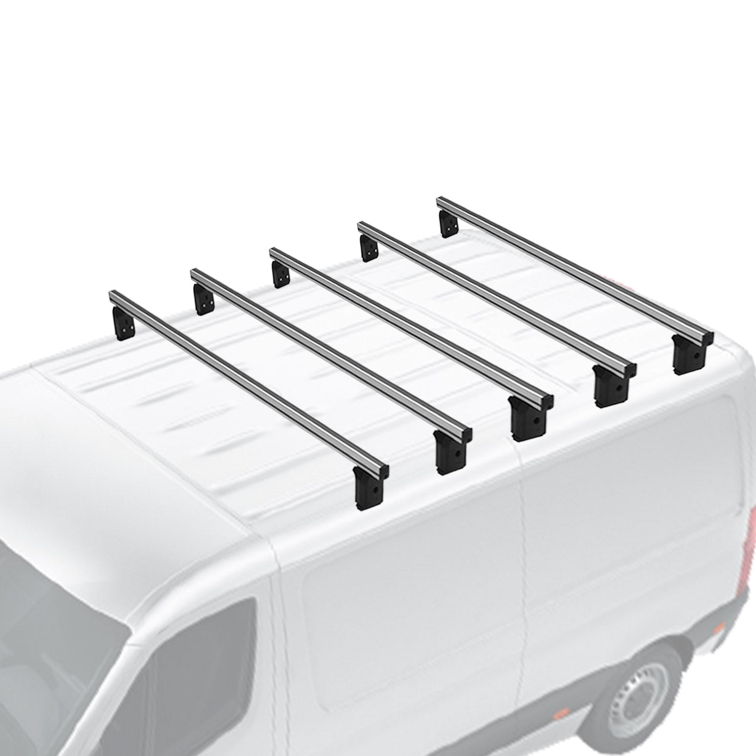 Menabo Dachträger Querträger für Opel Vivaro C 2019-2026 L2 L3 Aluminium Grau 5x