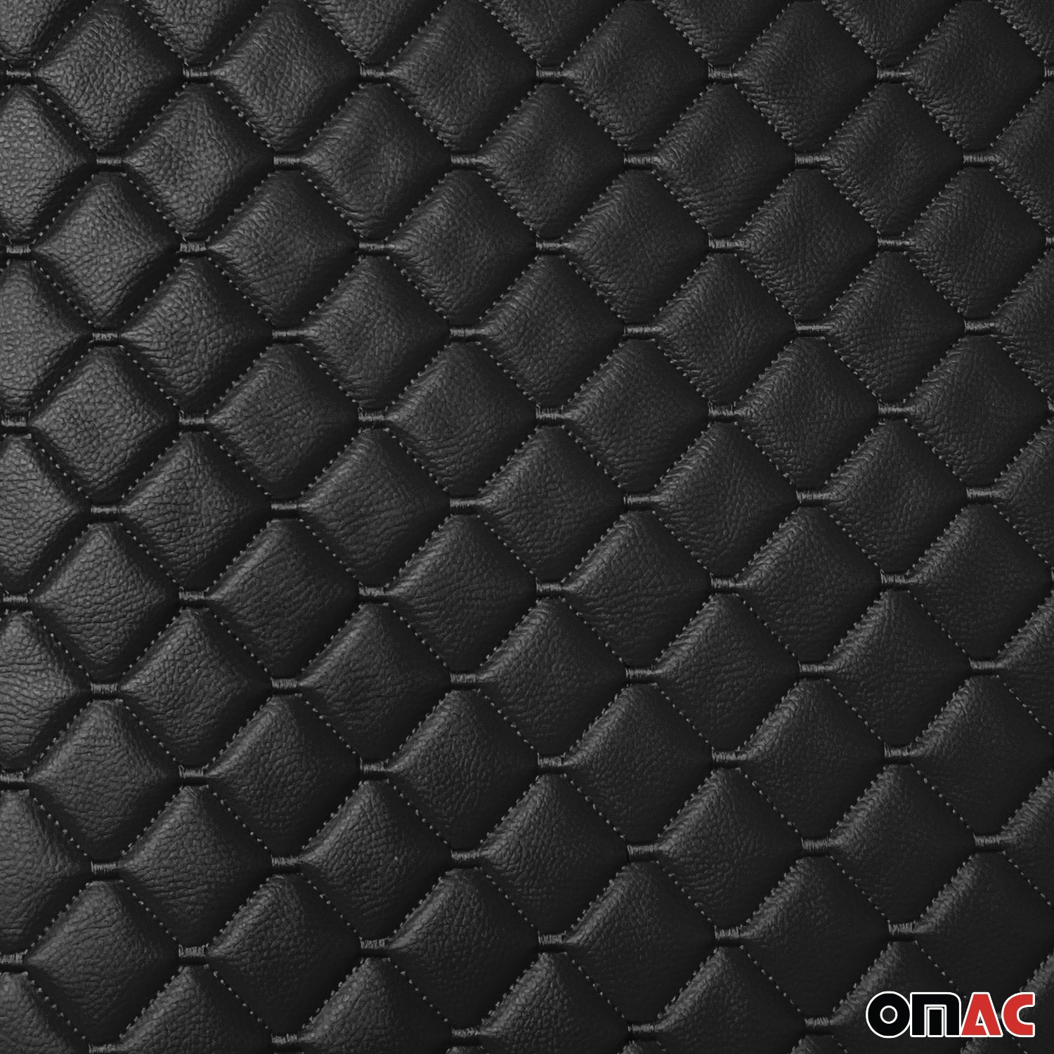 Polsterstoff Auto Polster 140cm x 100cm Gesteppt Kunstleder Himmelstoff Schwarz