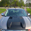 Hood scoops bonnet ventilation protection for Ford Ranger 2015-2024 ABS black