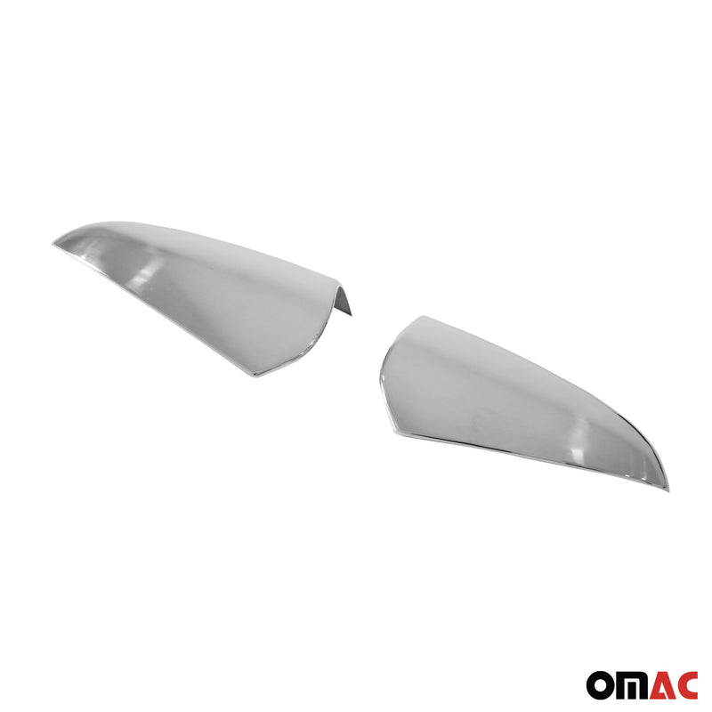 Spiegelkappen Spiegelabdeckung für Hyundai Bayon 2021-2025 Edelstahl Silber 2tlg