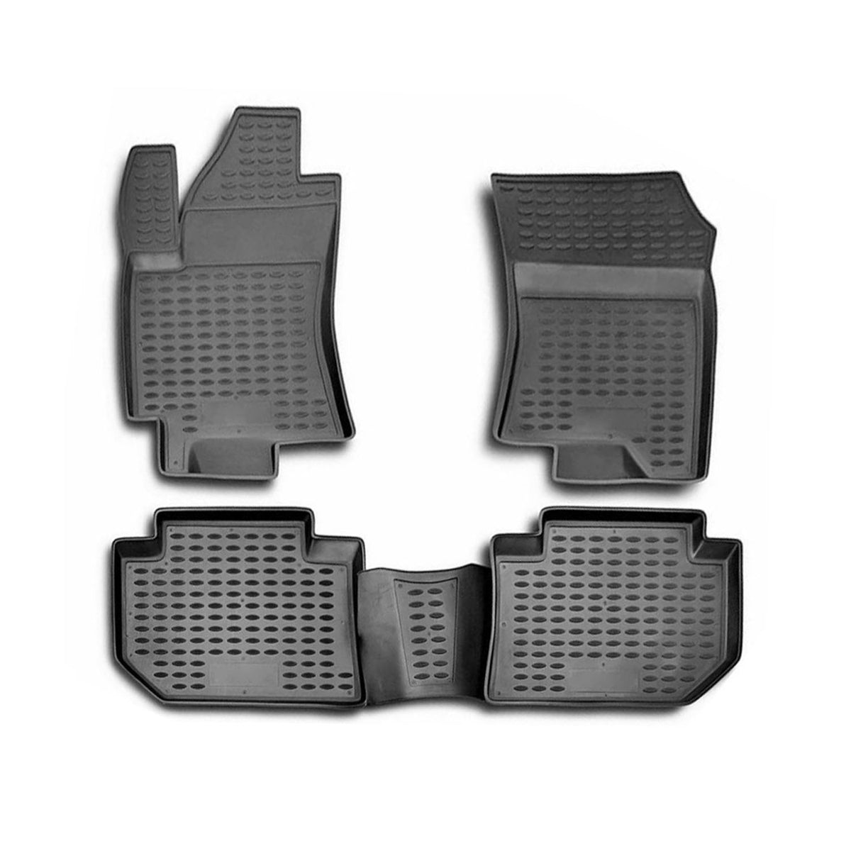 OMAC Gummimatten Fußmatten für Subaru Tribeca 2008-2014 TPE Automatte Schwarz 4x