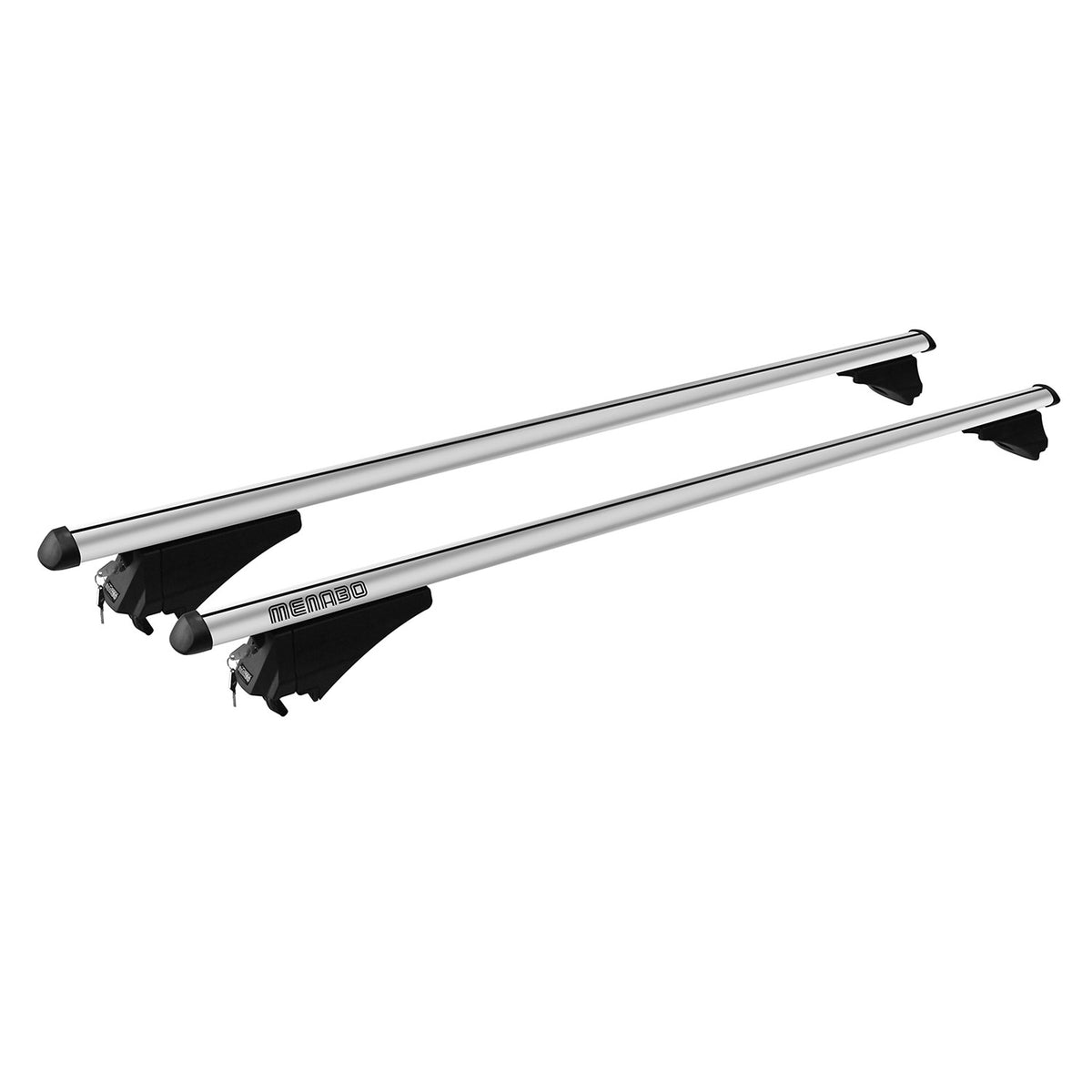 Menabo basic roof rack for Kia Grand Carnival 2014-2020 TÜV aluminum silver 2x