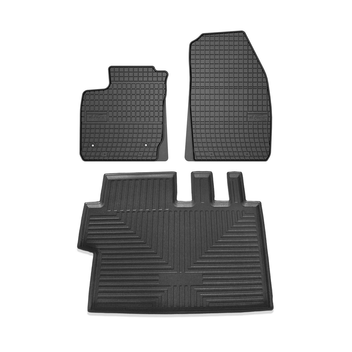 Fußmatten & Kofferraumwanne Set für Ford Tourneo Courier 2014-2024 Gummi 3x