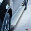 Alu Seitenschweller Trittbretter für Fiat Doblo 2010-2021 Langer RS Silber 2tlg