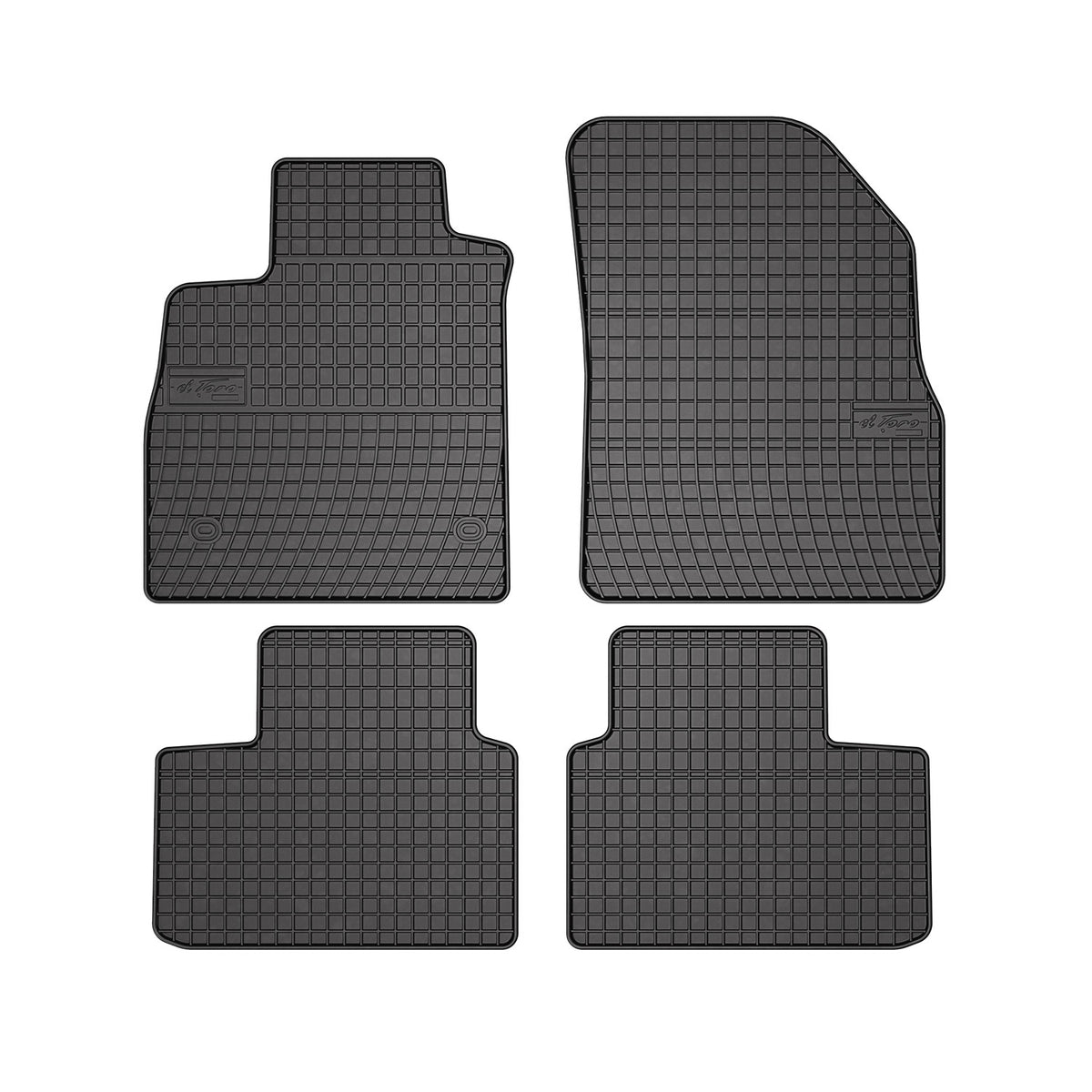 OMAC Gummi Fußmatten für Renault Talisman 2015-2024 Automatten Gummi Schwarz 4x