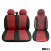 Schonbezüge Sitzbezüge für VW Volt / LT 1998-2006 Schwarz Rot 2+1 Vorne