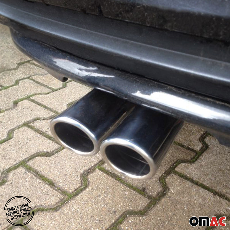 Auspuffblende Endrohr für VW Multivan T5 2003-2015 Edelstahl Chrom 2tlg