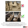 OMAC Gummimatten Fußmatten für Dodge Grand Caravan 2008-2020 TPE Schwarz