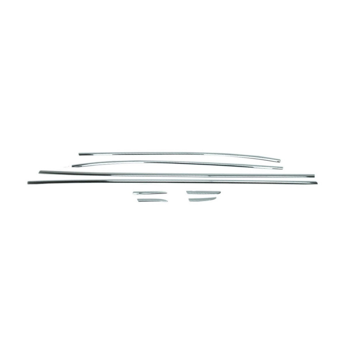 Window strips decorative strips for Renault Clio hatchback stainless steel chrome 8 pieces