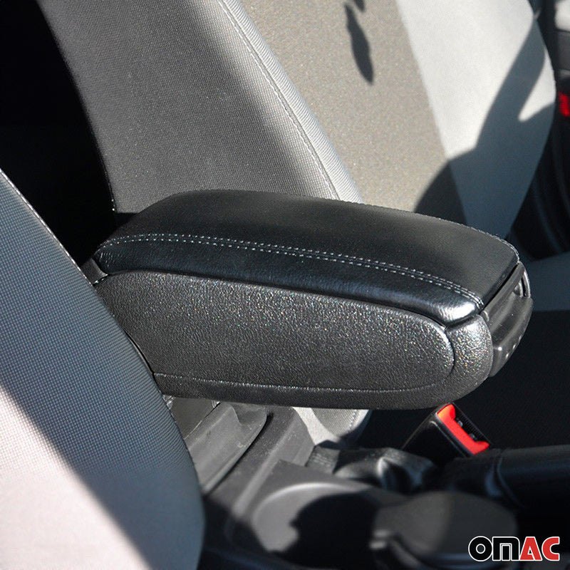 Mittelarmlehne Armlehne Mittelkonsole für Seat Ibiza 2008-2017 PU-Leder Schwarz