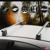Menabo Dachträger Querträger für Subaru Levorg 2014-2021 TÜV Aluminium Grau
