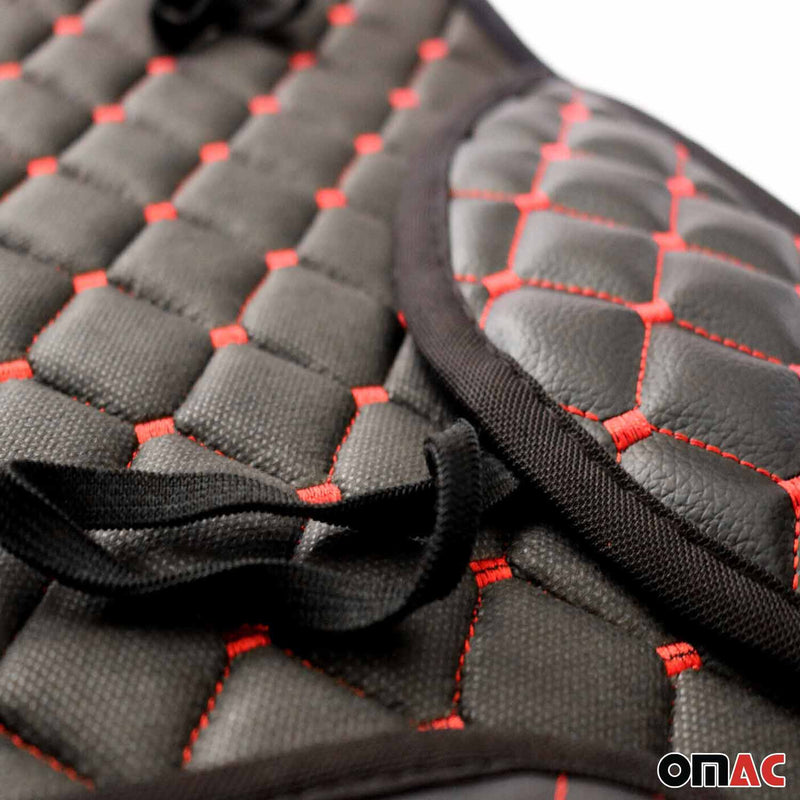 Schonbezug Sitzauflage für Land Rover Discovery Freelander PU-Leder Schwarz Rot