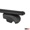 Roof rack luggage rack for Opel Mokka A 2012-2020 TÜV ABE aluminum black 2x