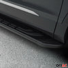 Running boards side skirts for Ford Transit Custom 2012-24 short aluminum black
