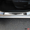 Door sill trims for Fiat Ducato 2006-2024 stainless steel silver 2 pieces
