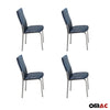 Dining room chairs kitchen chair navy blue 4x chairs faux leather