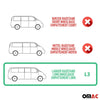 Ladekantenschutz Stoßstange für Toyota Proace Verso 2016-2024 L3 RS Chrom Dunkel