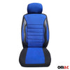Schonbezüge Sitzbezüge für Fiat 500L 2013-2024 Schwarz Blau 2 Sitz Satz Vorne