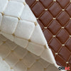 Upholstery fabric faux leather upholstery car fabric quilted car upholstery fabric brown