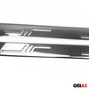 Einstiegsleisten Türschweller für Jaguar XK Coupe 1950-2014 Edelstahl Silber 2x