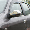Spiegelkappen Spiegelabdeckung für Renault Thalia 2008-2013 Chrom ABS Silber