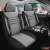 Protective covers seat covers for Fiat 500 Brava Bravo gray black 2 seat front set