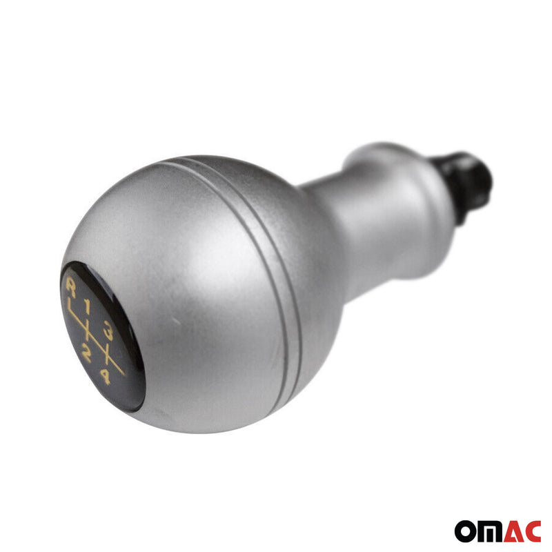 Schaltknauf Schaltknopf für VW Caddy 2003-2015 5-Gang Aluminium Silber