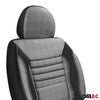 Schonbezüge Sitzbezüge für Skoda Roomster Superb Yeti Grau Schwarz 2 Sitz Vorne