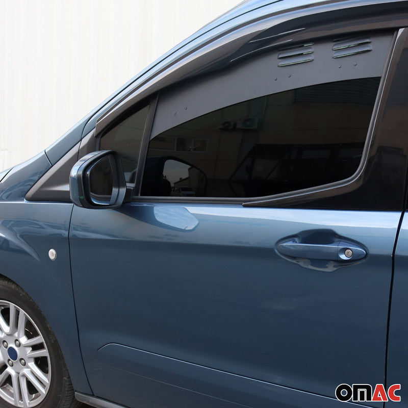 Lüftungsgitter Be & Entlüftung für Ford Tourneo Courier 2014-2024 Alu Schwarz 2x